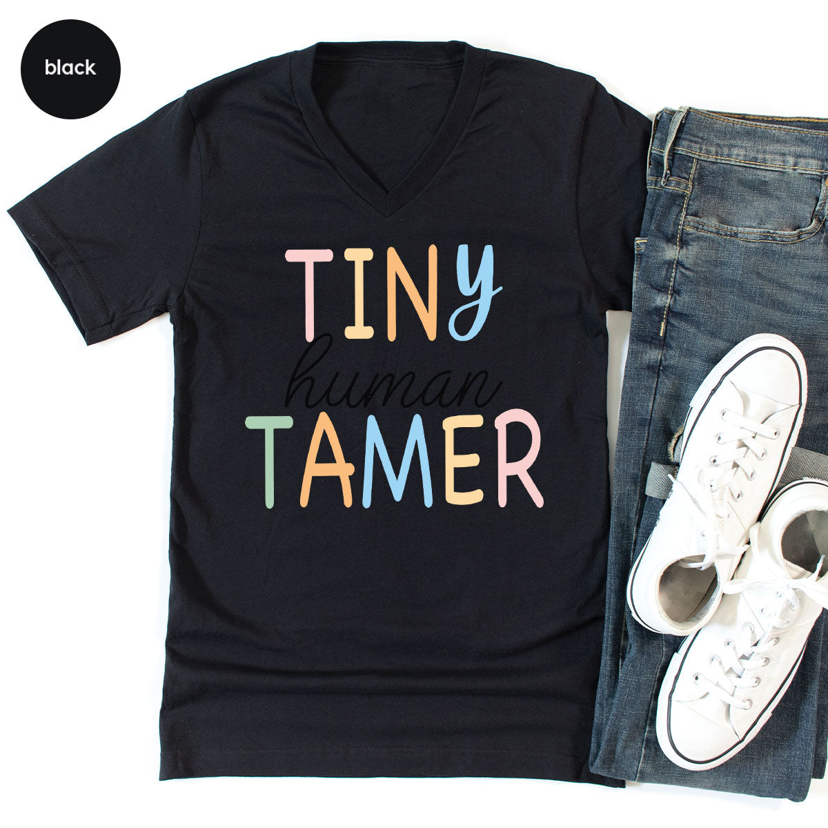 Teacher Shirt, Tiny Human Tamer, Kindergarten Teacher, Preschool Teacher, First Day of School, Back to School T-Shirt, Gift for Teacher