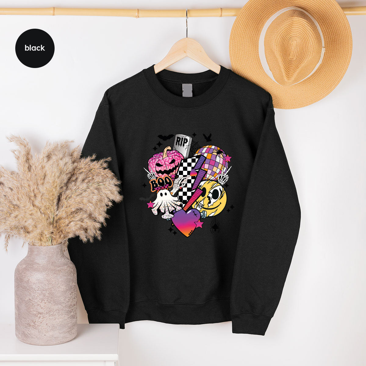 Retro Halloween Shirt, Spooky Pumpkin Shirt, Cool Checkered Outfit