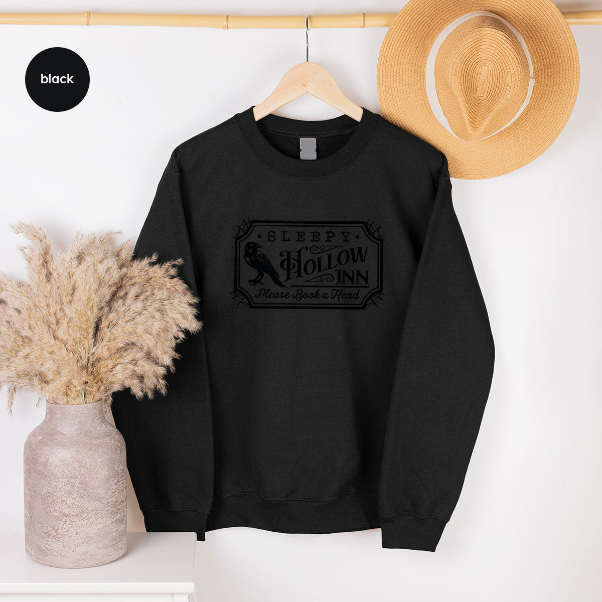 Halloween Crewneck Sweatshirt, Crow Graphic Tees, Gift for Him, Cool Movie T-Shirt, Gift for Her, Spooky Season Party VNeck Shirt