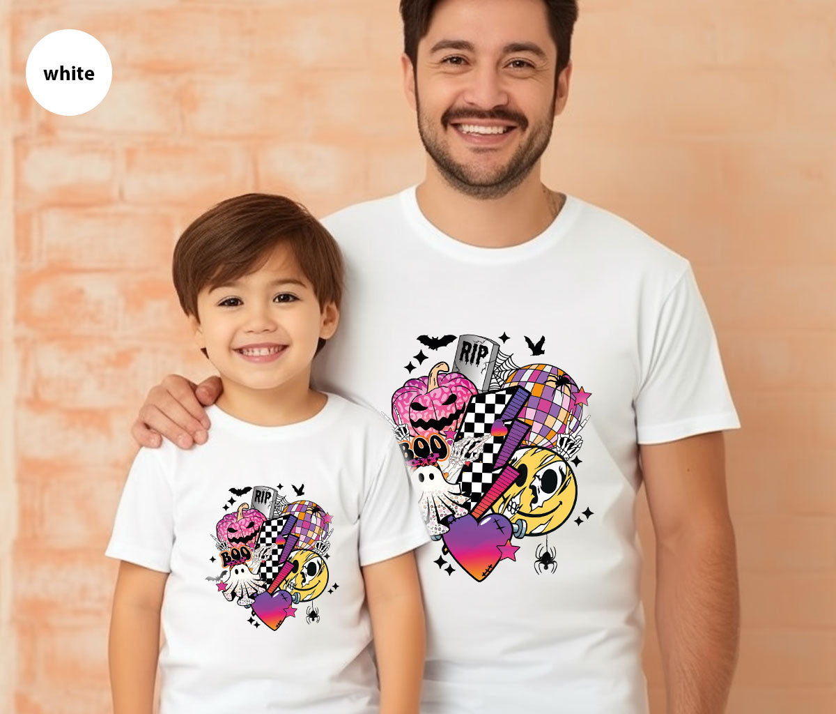 Retro Halloween Shirt, Spooky Pumpkin Shirt, Cool Checkered Outfit