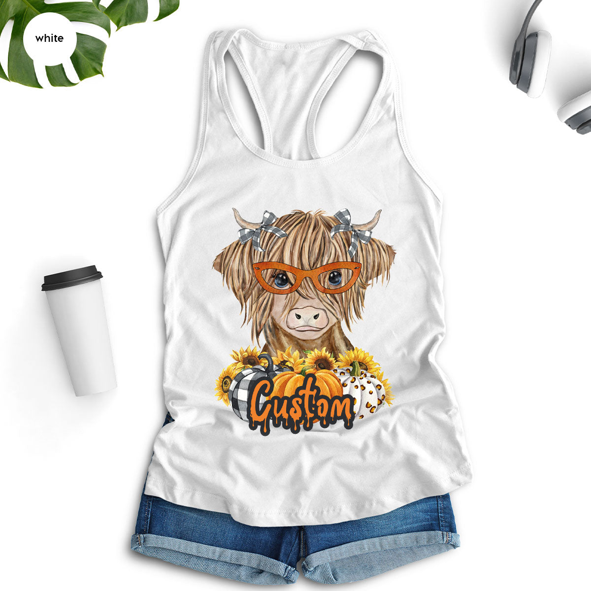 Custom Cow Shirt, Fall Graphic Tees, Personalized Farmer Gifts, Customized Pumpkin T-Shirt, Kids Farm Clothing, Thanksgiving Vneck Tshirt