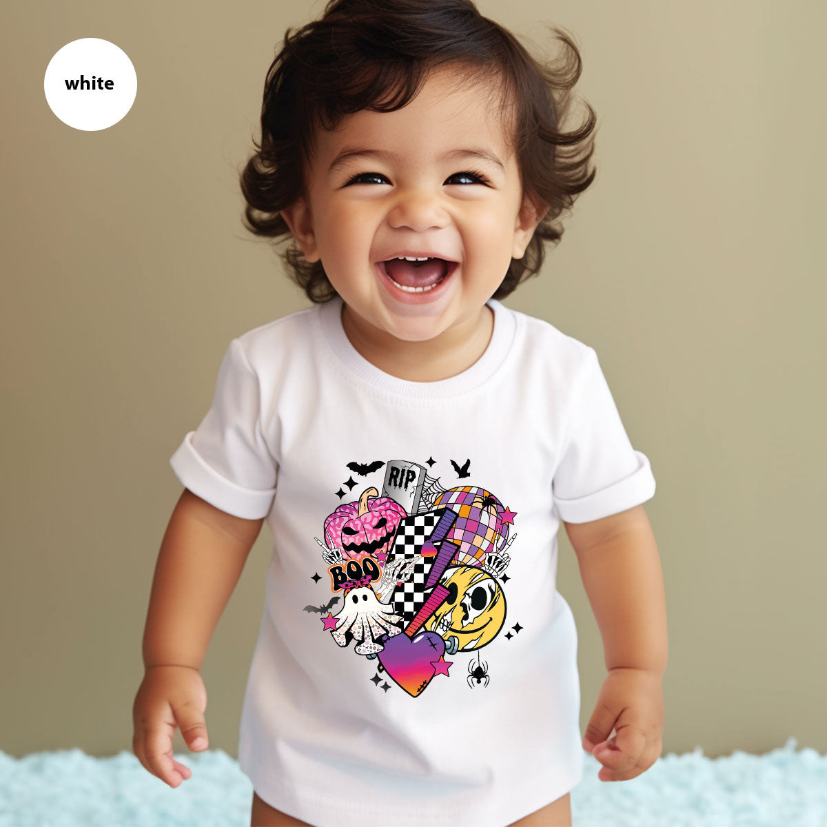 Retro Halloween Shirt, Spooky Pumpkin Shirt, Cool Checkered Outfit