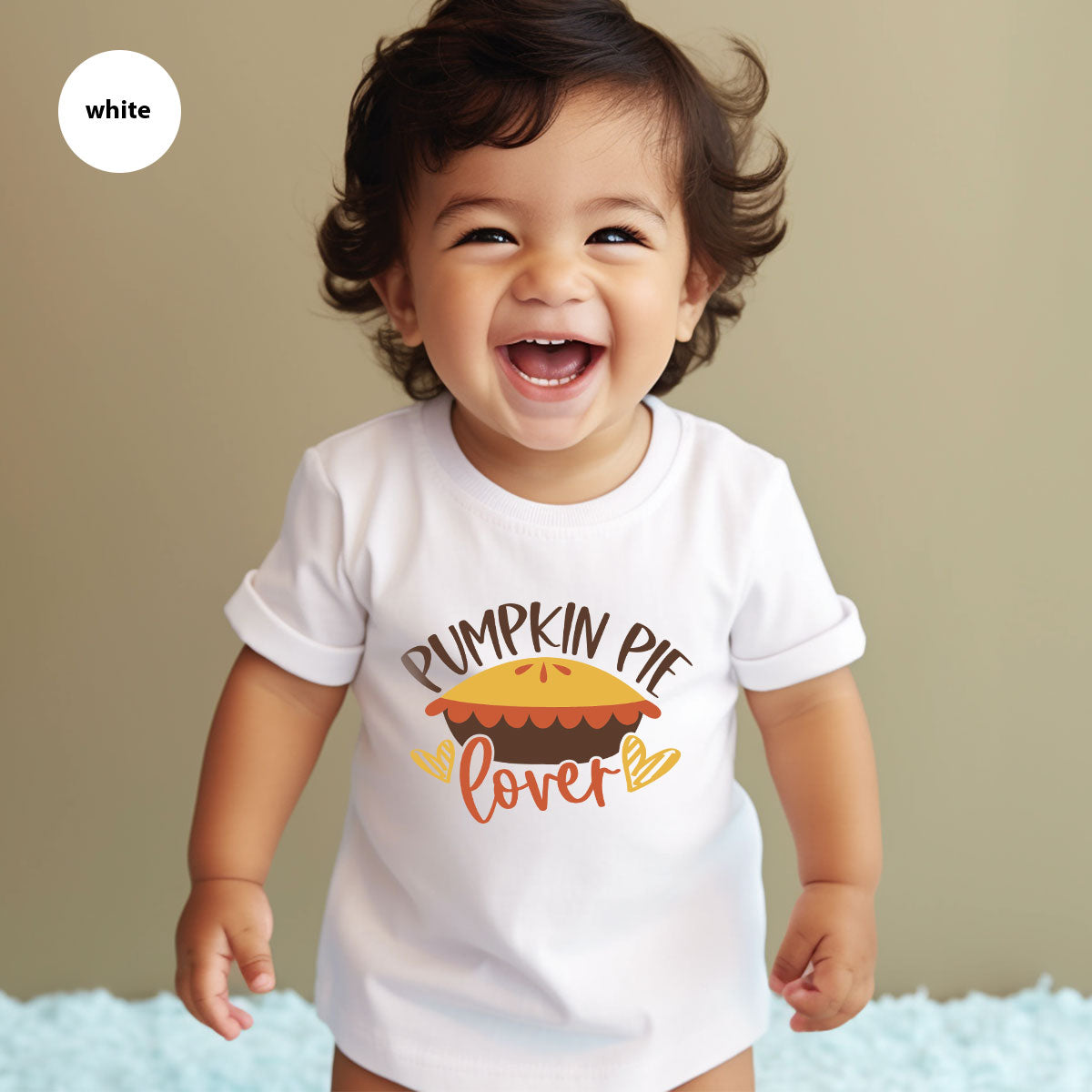 Kids Thanksgiving Shirts, Pumpkin Pie Graphic Tees, Gift for Her, Fall Crewneck Sweatshirt, Cute Toddler Clothes, Autumn Vneck T-Shirt