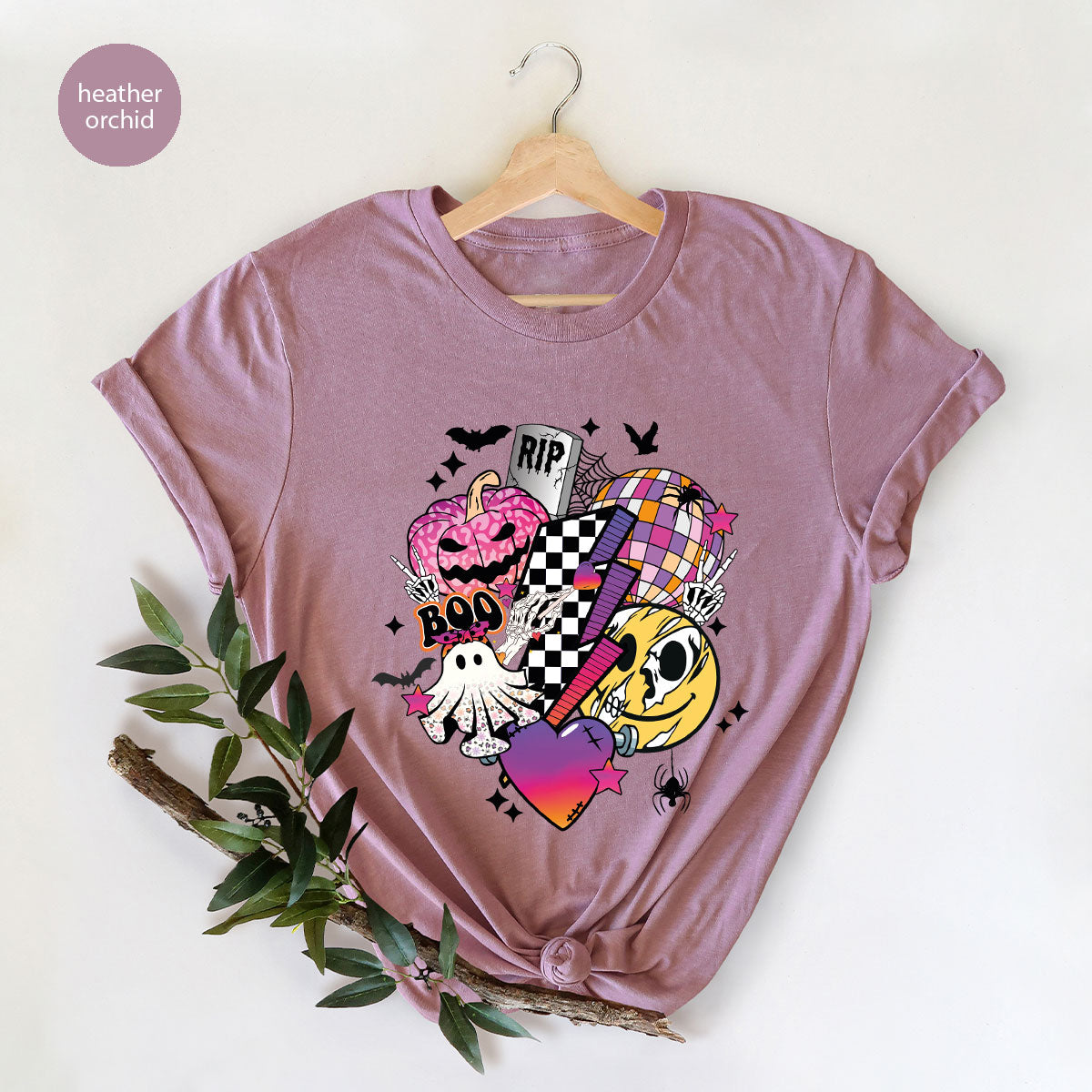 Retro Halloween Shirt, Spooky Pumpkin Shirt, Cool Checkered Outfit
