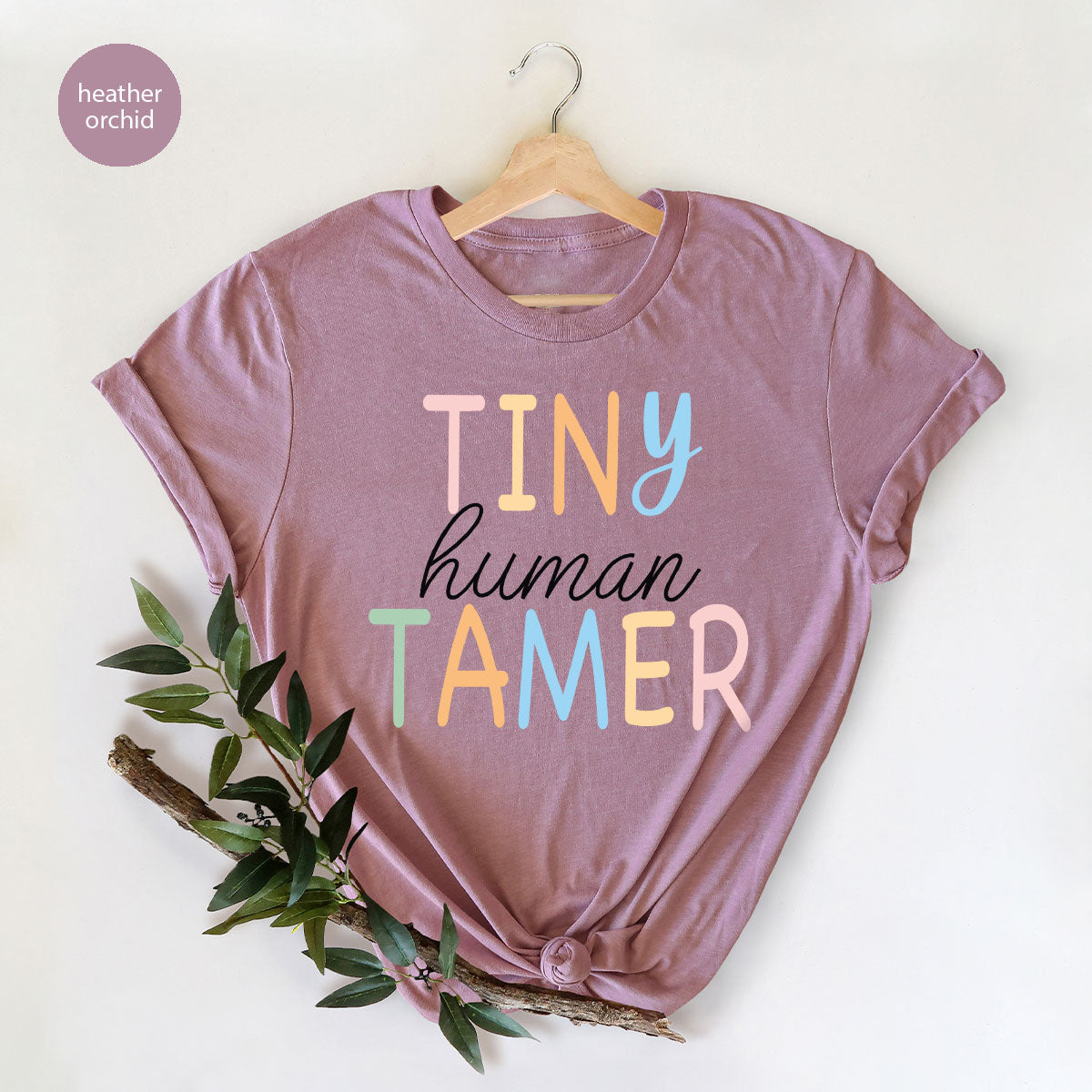 Teacher Shirt, Tiny Human Tamer, Kindergarten Teacher, Preschool Teacher, First Day of School, Back to School T-Shirt, Gift for Teacher