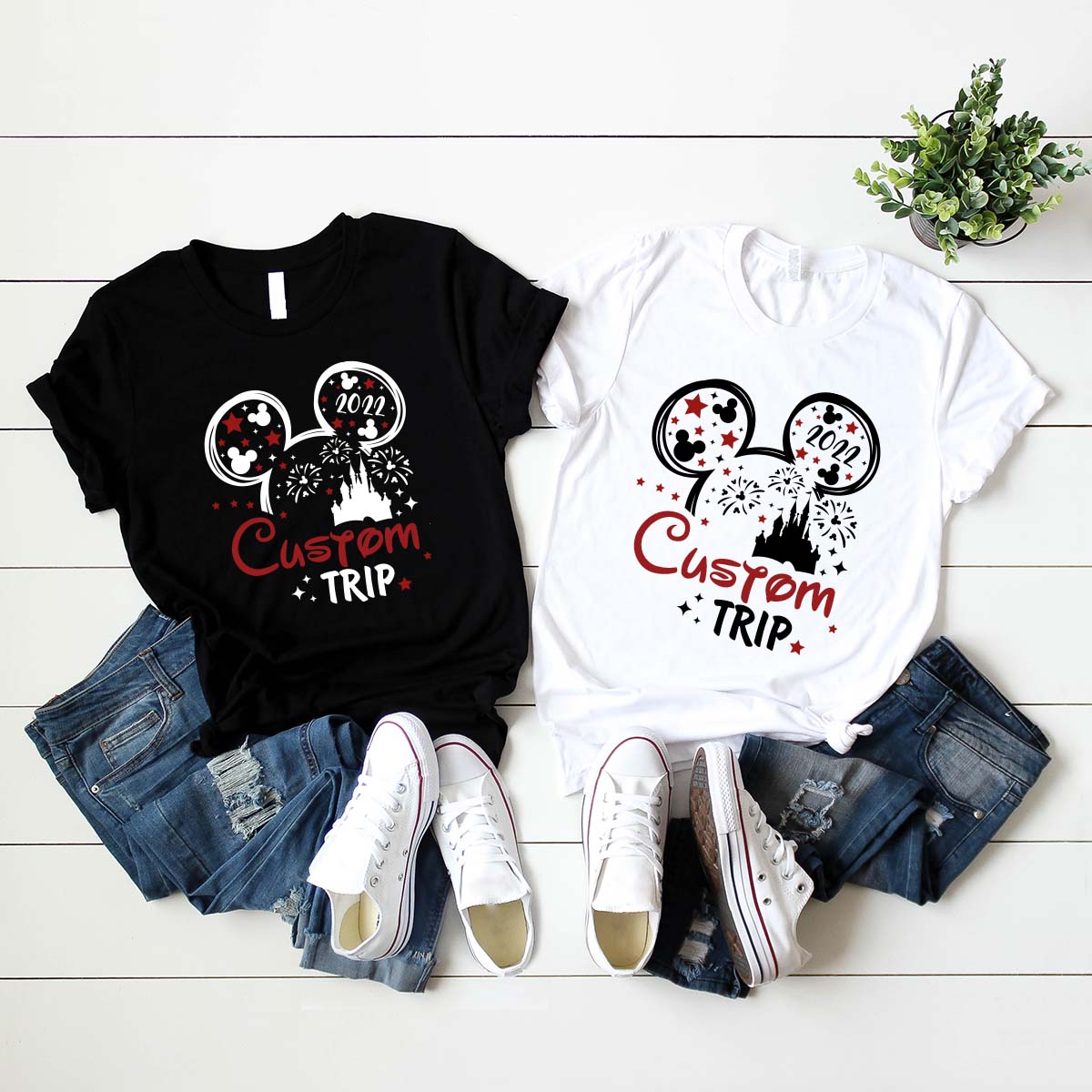 Custom Disney Vacation Shirt, Kids Disney Shirts, Disney Graphic Tees, Disney Ear Shirt, Disney Mickey Silhouette Tee, Disney Family Shirts