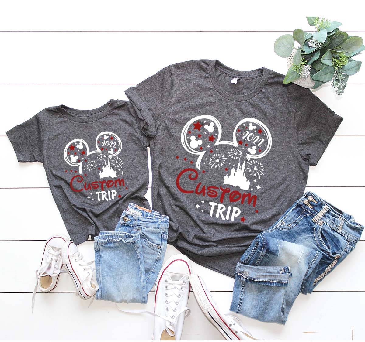 Custom Disney Vacation Shirt, Kids Disney Shirts, Disney Graphic Tees, Disney Ear Shirt, Disney Mickey Silhouette Tee, Disney Family Shirts