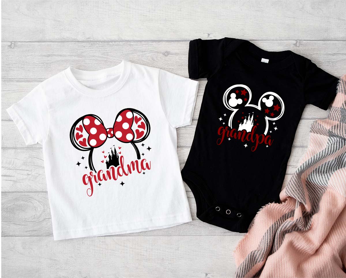 Custom Disney Family Shirts, Matching Disney Trip Shirts, Grandma Gift, Disney Vacation Tees, Disney Mickey Ears Shirt, Grandpa Gifts