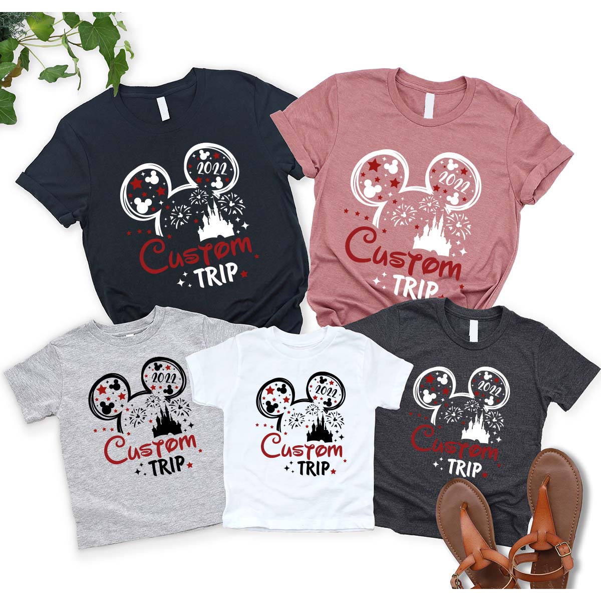 Custom Disney Vacation Shirt, Kids Disney Shirts, Disney Graphic Tees, Disney Ear Shirt, Disney Mickey Silhouette Tee, Disney Family Shirts