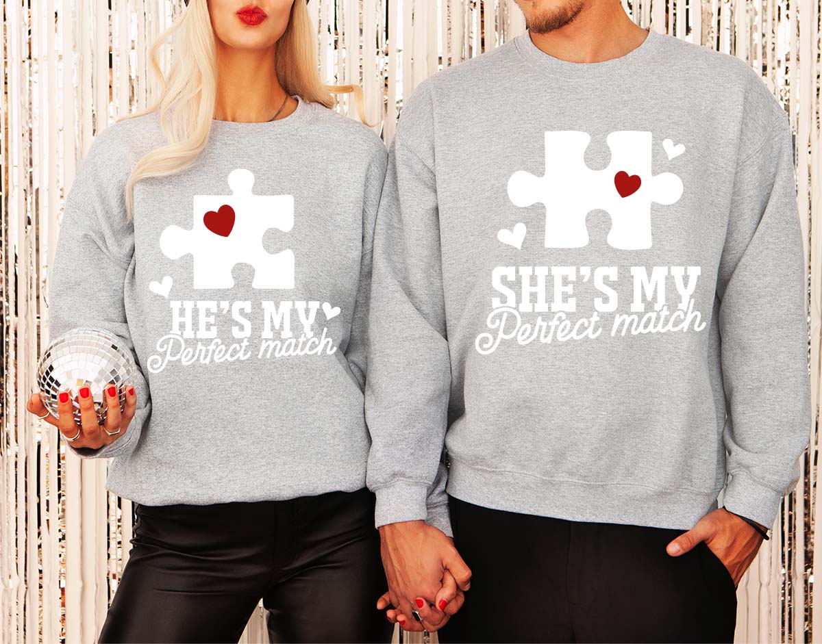 Match Shirt, Perfect Match T-Shirt, Couple Shirt, Valentine's Day T-Shirt 2023