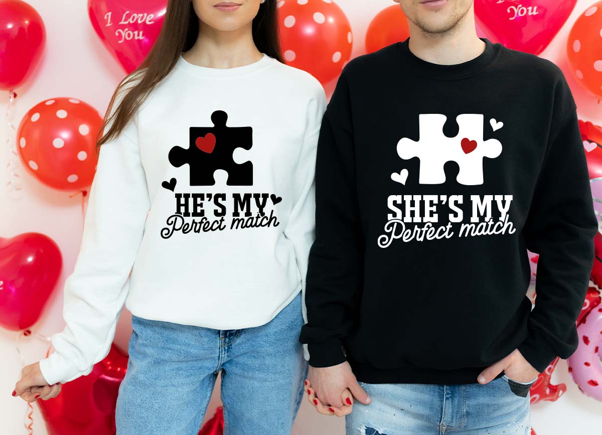 Match Shirt, Perfect Match T-Shirt, Couple Shirt, Valentine's Day T-Shirt 2023