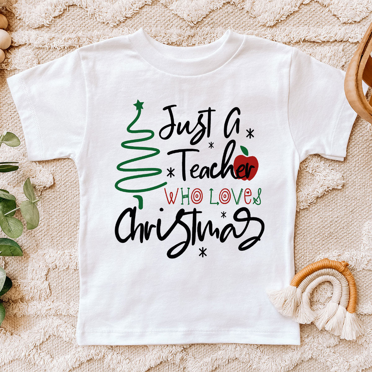 2023 Christmas Love Shirt, Just A Teach Who Loves Christmas Tee, Xmas 2023 Design T-Shirt