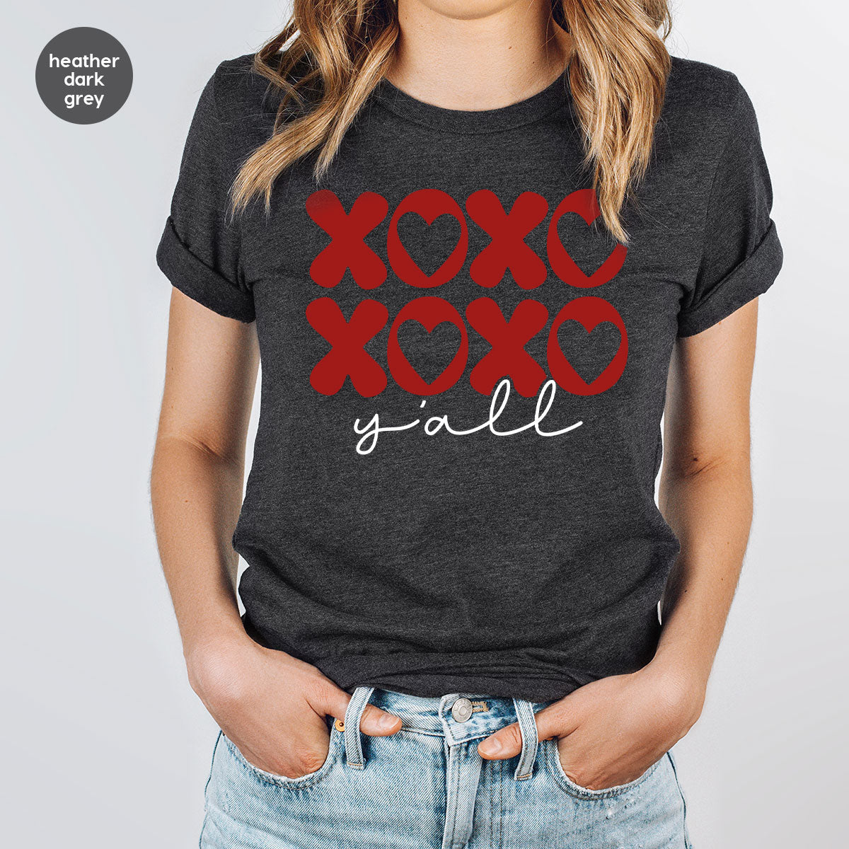 XOXO Shirt, Love Shirt, Valentine's Day T-Shirt, Couple Match Shirt