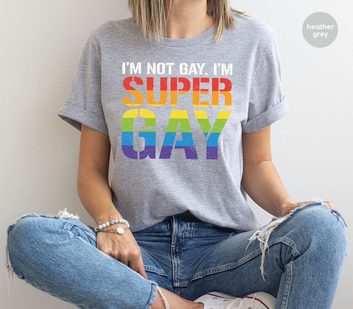 Super Gay Shirt, LGBT Power T-Shirt, Super Gay LGBT Tee