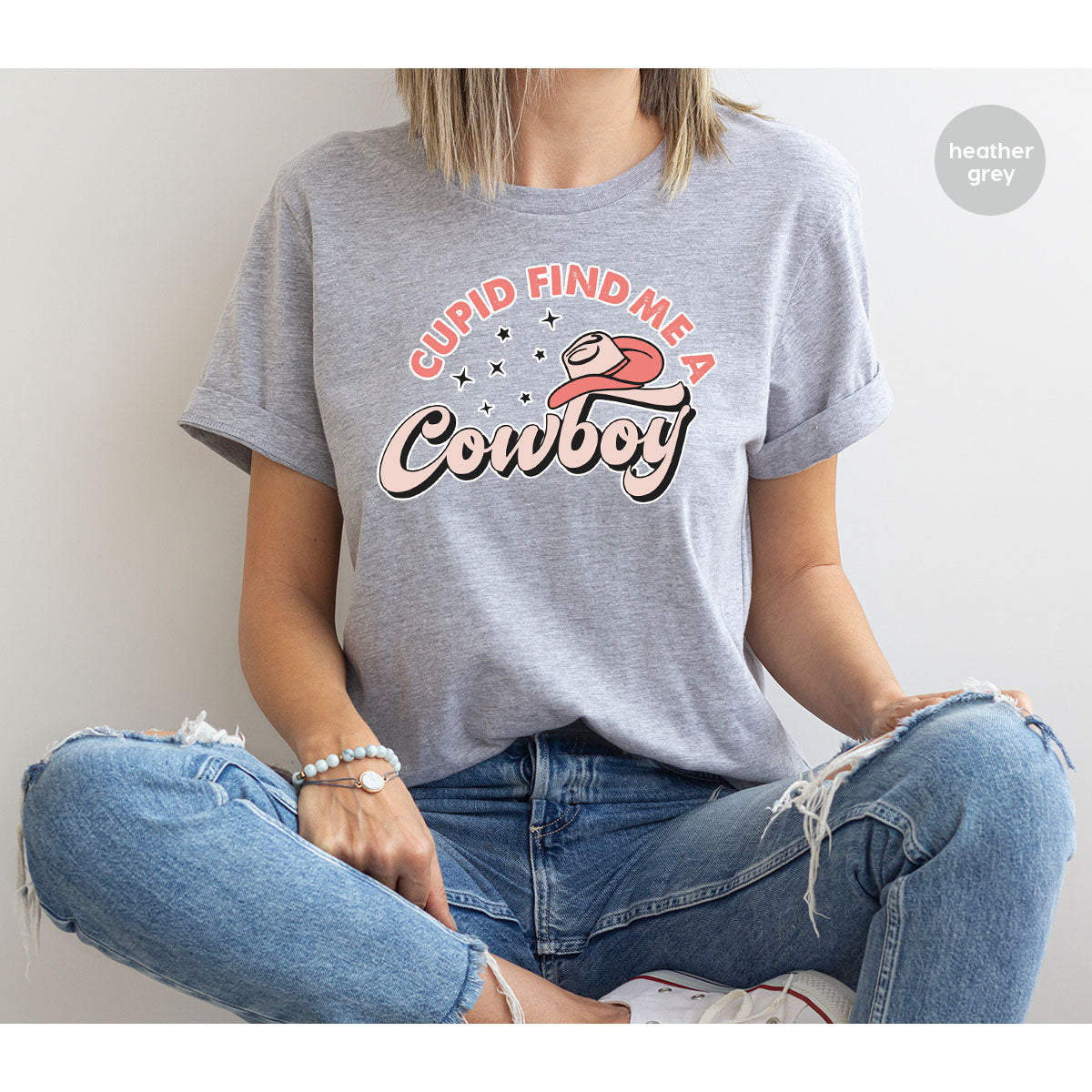 Cupid Find Me A Cowboy Shirt, Valentine Day Shirt, Cowboy Love T-Shirt