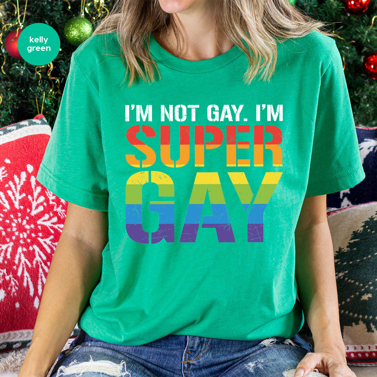 Super Gay Shirt, LGBT Power T-Shirt, Super Gay LGBT Tee