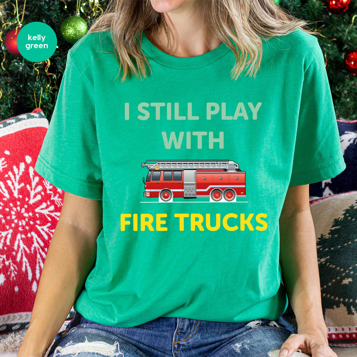 Fire Truck Shirt, Funny Fire Fighter T-Shirt, Fireman Tee