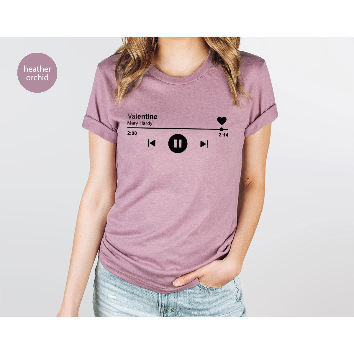 Valentine's Day Shirt, Play Music For Valentine's Shirt, Valentine's Day Playlist T-Shirt