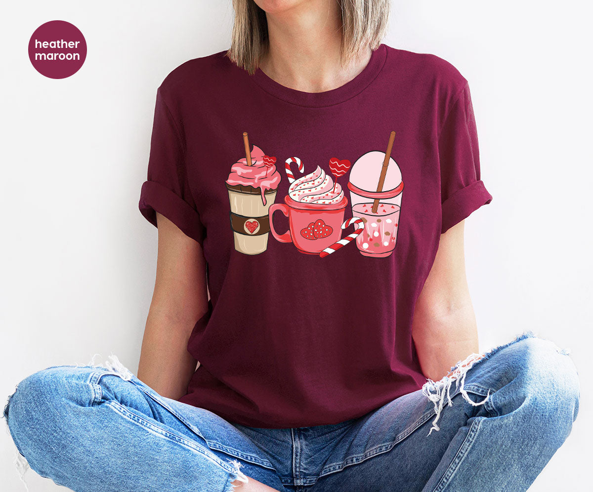 Valentine Drinking Shirt, Valentine's Day Special Gift, Sweet Love Shirt