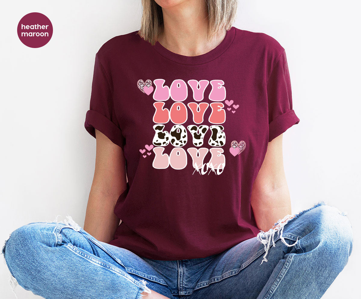 Love Shirt, Love Day T-Shirt, Valentine's Day Tee, 2023 Valentine's Day Gift