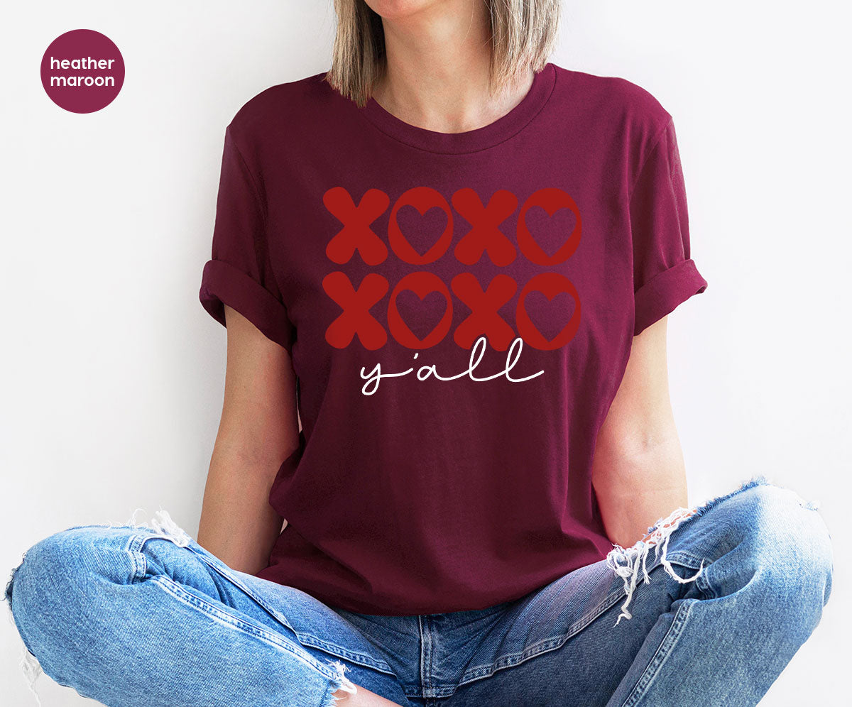 XOXO Shirt, Love Shirt, Valentine's Day T-Shirt, Couple Match Shirt