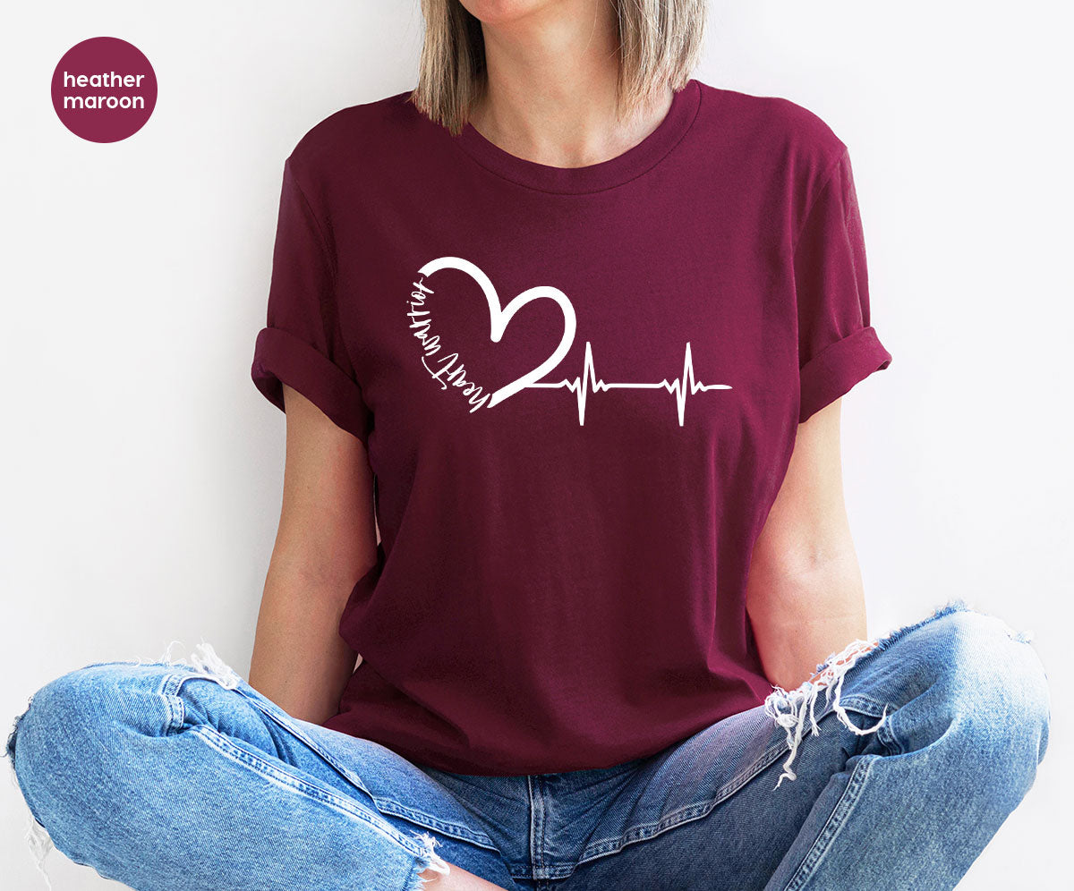 Heart Shirt, Valentine's Day T-Shirt, Valentine's Day Heart Tee