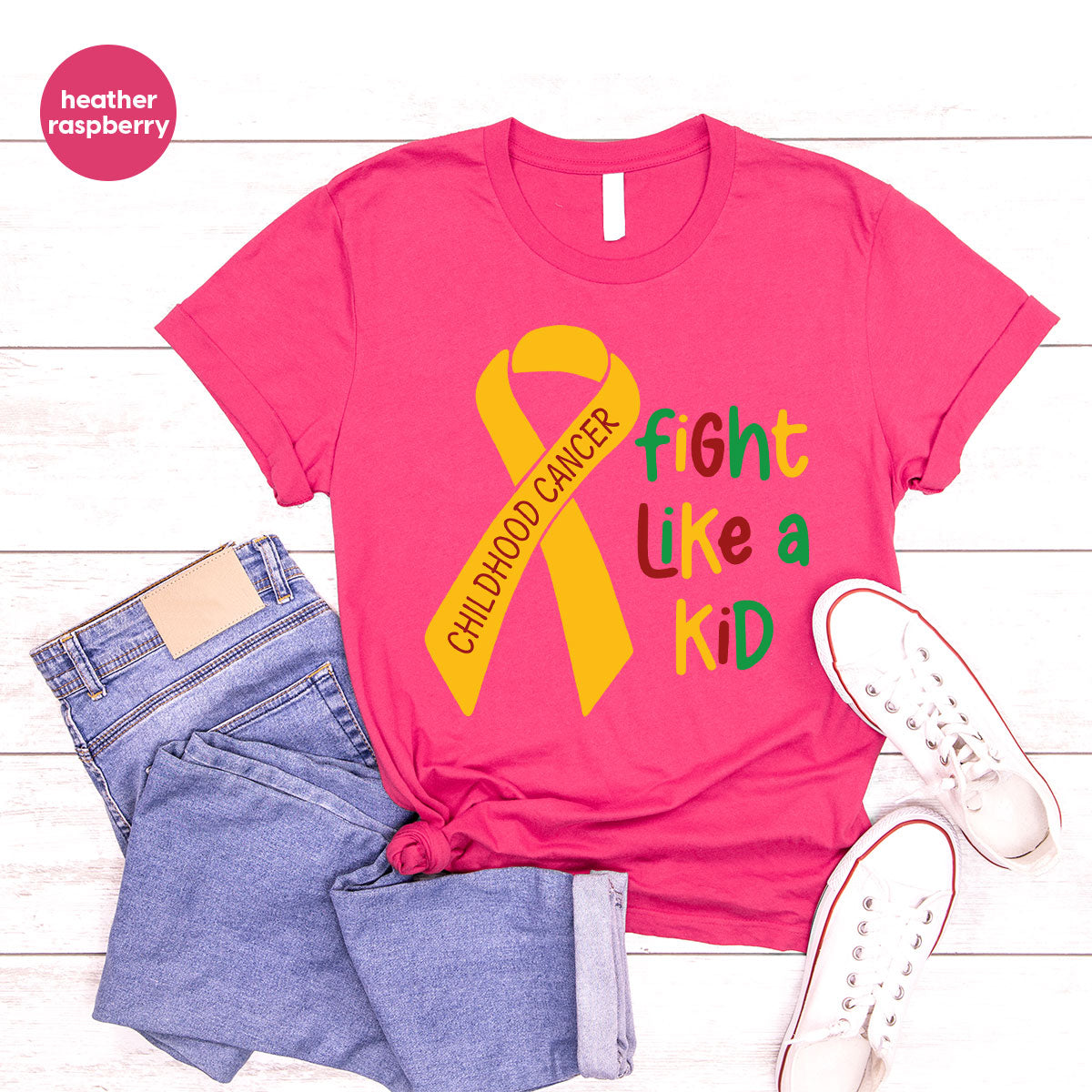 Fighting Like A Kid Shirt, Cancer Fight Shirt, Childhood Canver Fighter t-Shirt, Gift For Cancer Kids