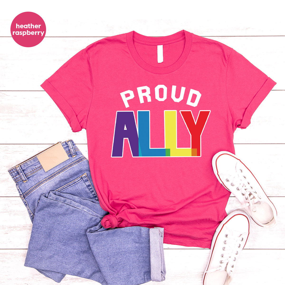 Proud Ally Shirt, LGBT Ally T-Shirt, LGBT Proud Tee