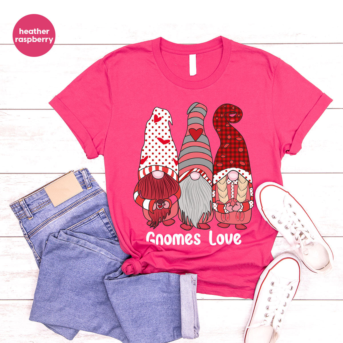 Gnomes Love Shirt, Love 4ever Shirt, Best Love T-Shirt, Valentine's Day Shirt 2023