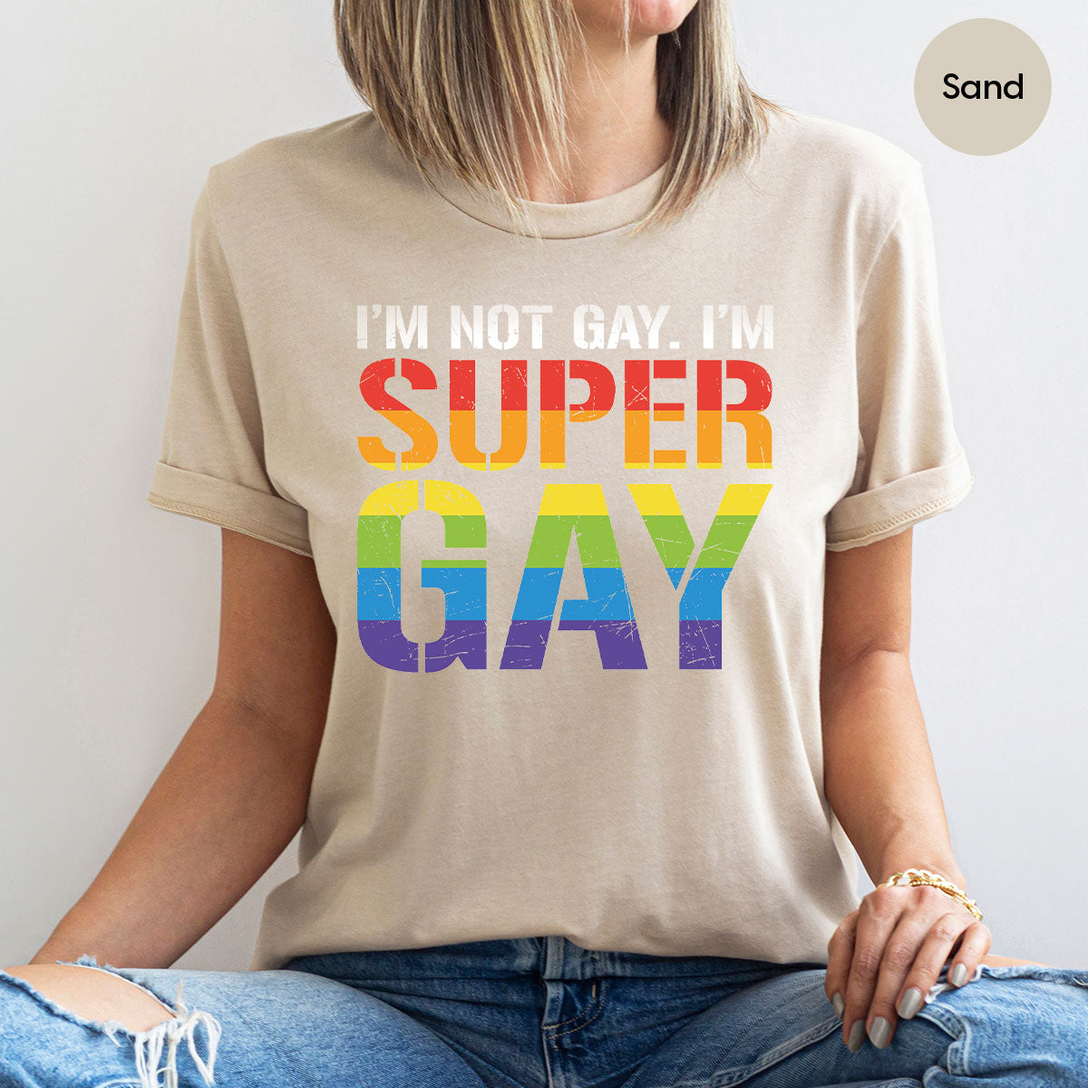 Super Gay Shirt, LGBT Power T-Shirt, Super Gay LGBT Tee