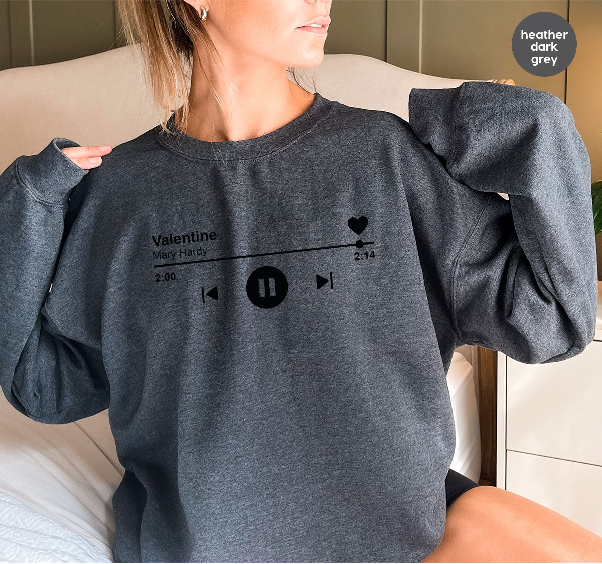 Valentine's Day Shirt, Play Music For Valentine's Shirt, Valentine's Day Playlist T-Shirt