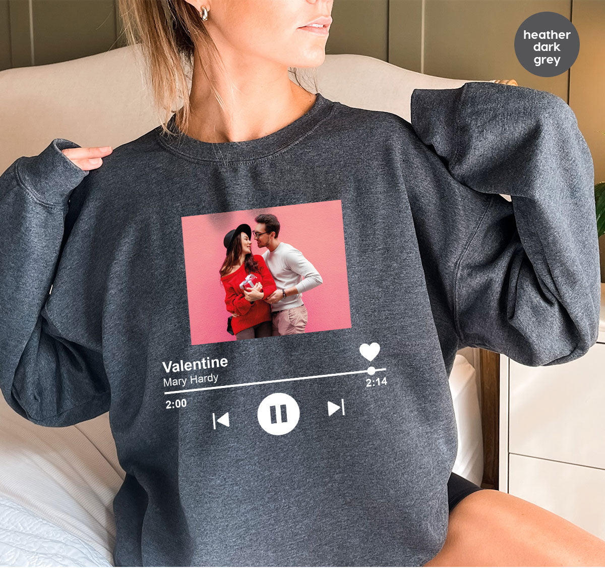 Custom Photo Valentine's Day Shirt, Personalized Valentine's Day Gift, Custom Photo Lover's Day Shirt