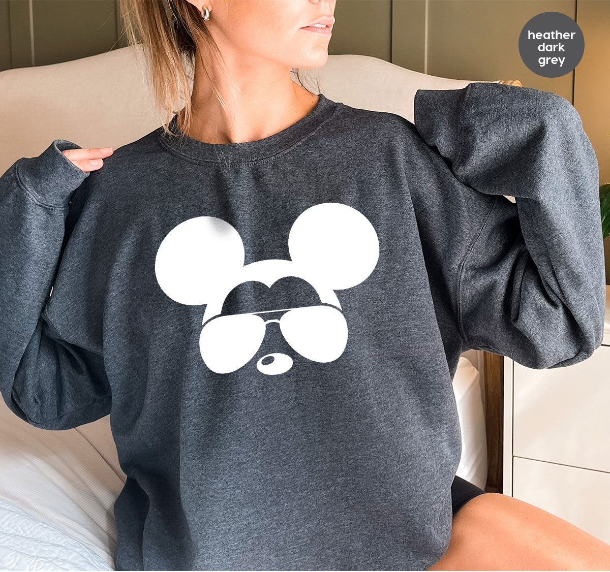 Disney Sweatshirt, Disney Mickey Graphic Tee for Kids, Disney Gift for Kids, Mickey Silhouette Unisex Shirt, Disney Family Shirt