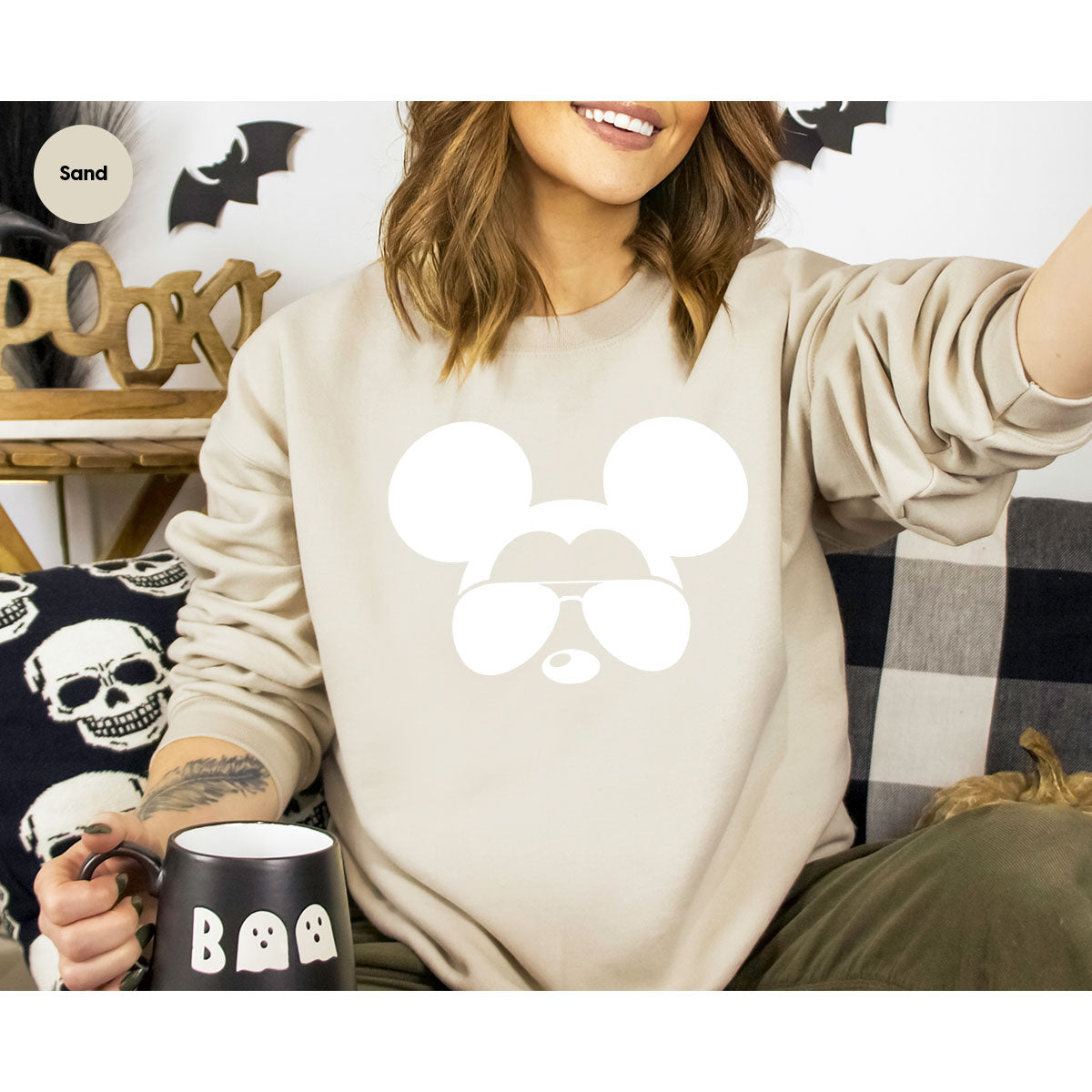 Disney Sweatshirt, Disney Mickey Graphic Tee for Kids, Disney Gift for Kids, Mickey Silhouette Unisex Shirt, Disney Family Shirt