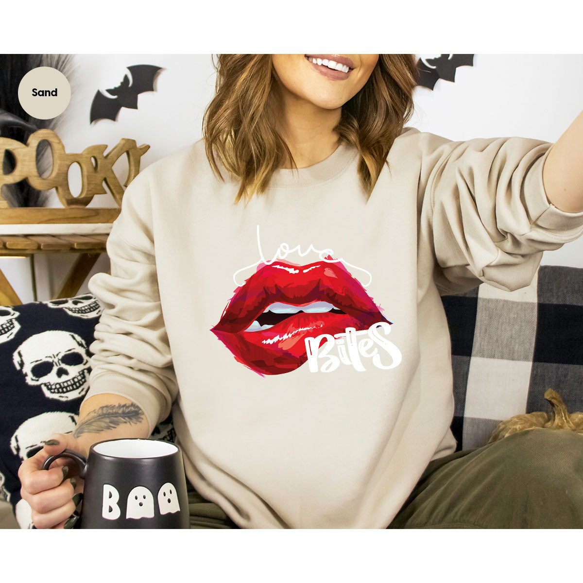 Cool Valentine's Day T-Shirt, Bite Shirt, Cute Lips Tee, Valentine Gift