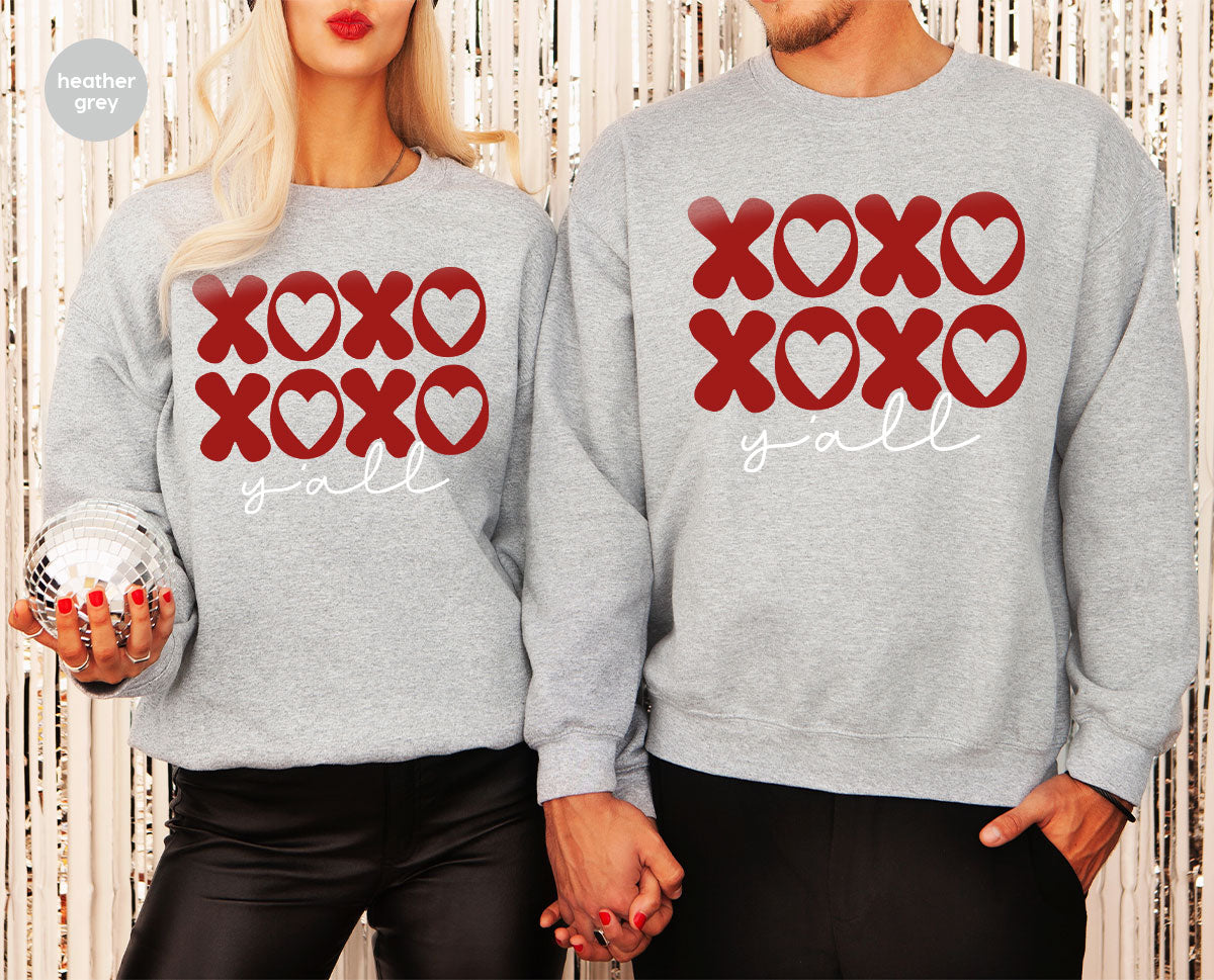 XOXO Shirt, Love Shirt, Valentine's Day T-Shirt, Couple Match Shirt