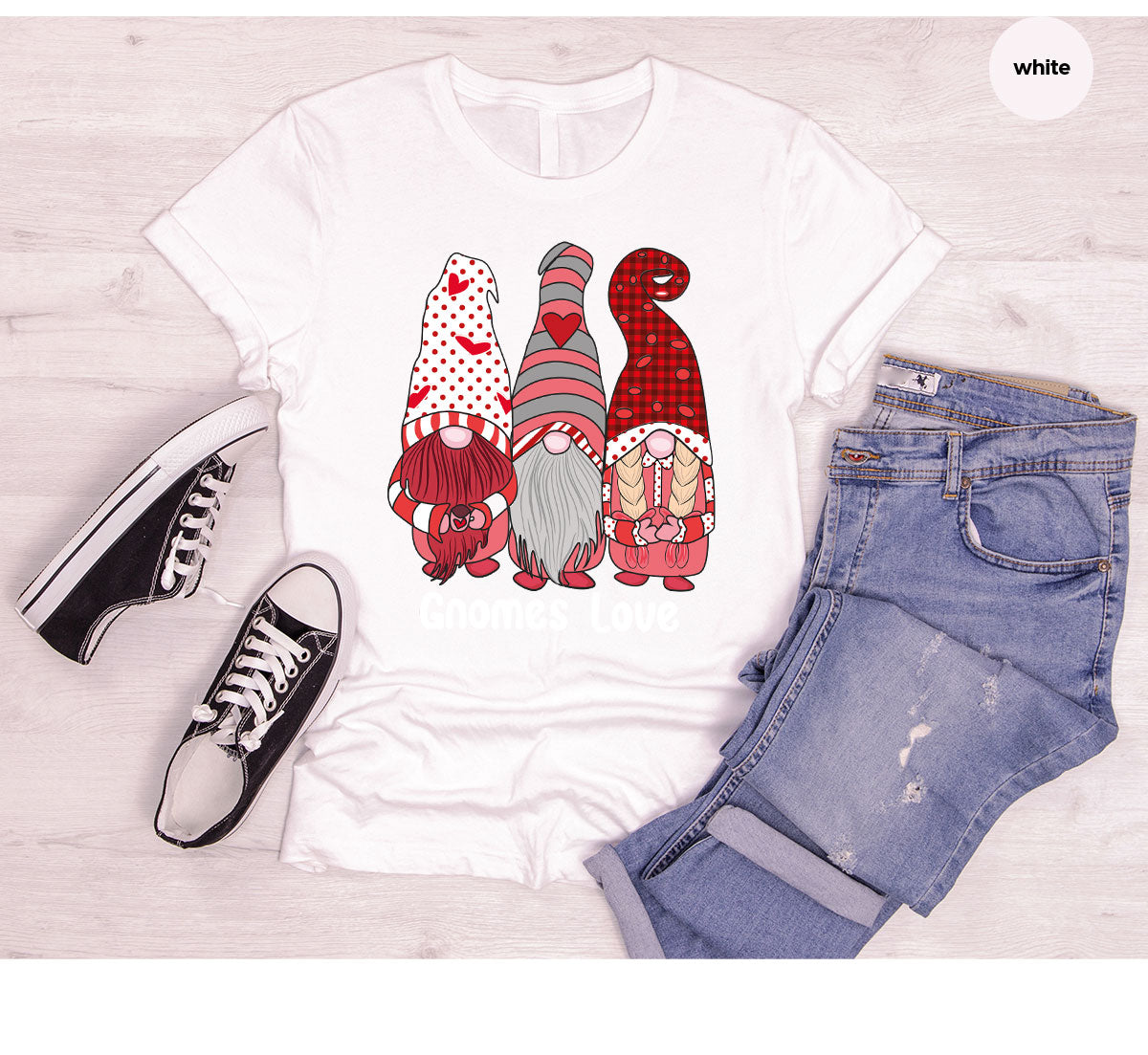 Gnomes Love Shirt, Love 4ever Shirt, Best Love T-Shirt, Valentine's Day Shirt 2023