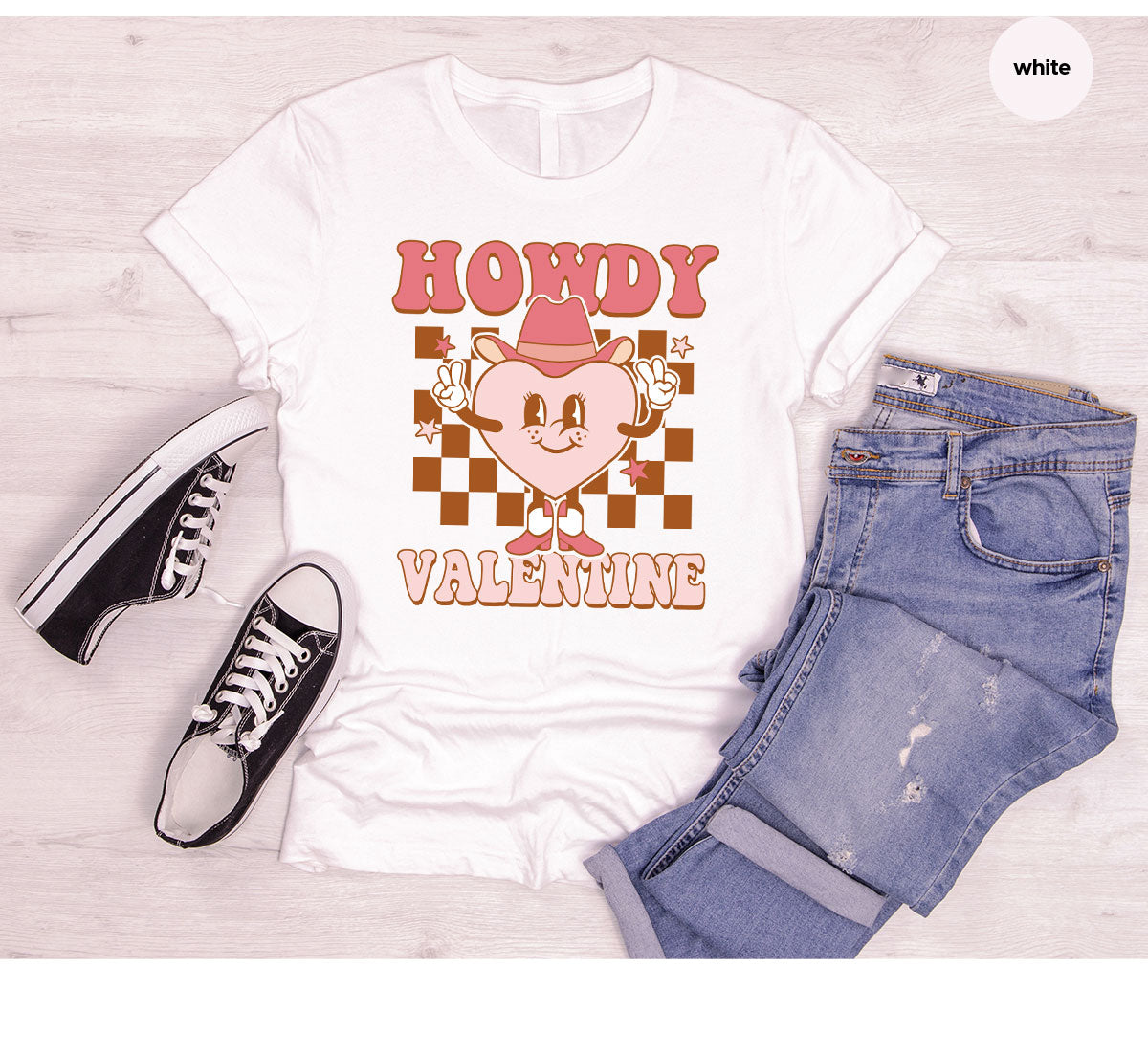 Howdy Valentine Shirt, 2023 Valentine's Day Shirt, Cute Feb 14 Tee