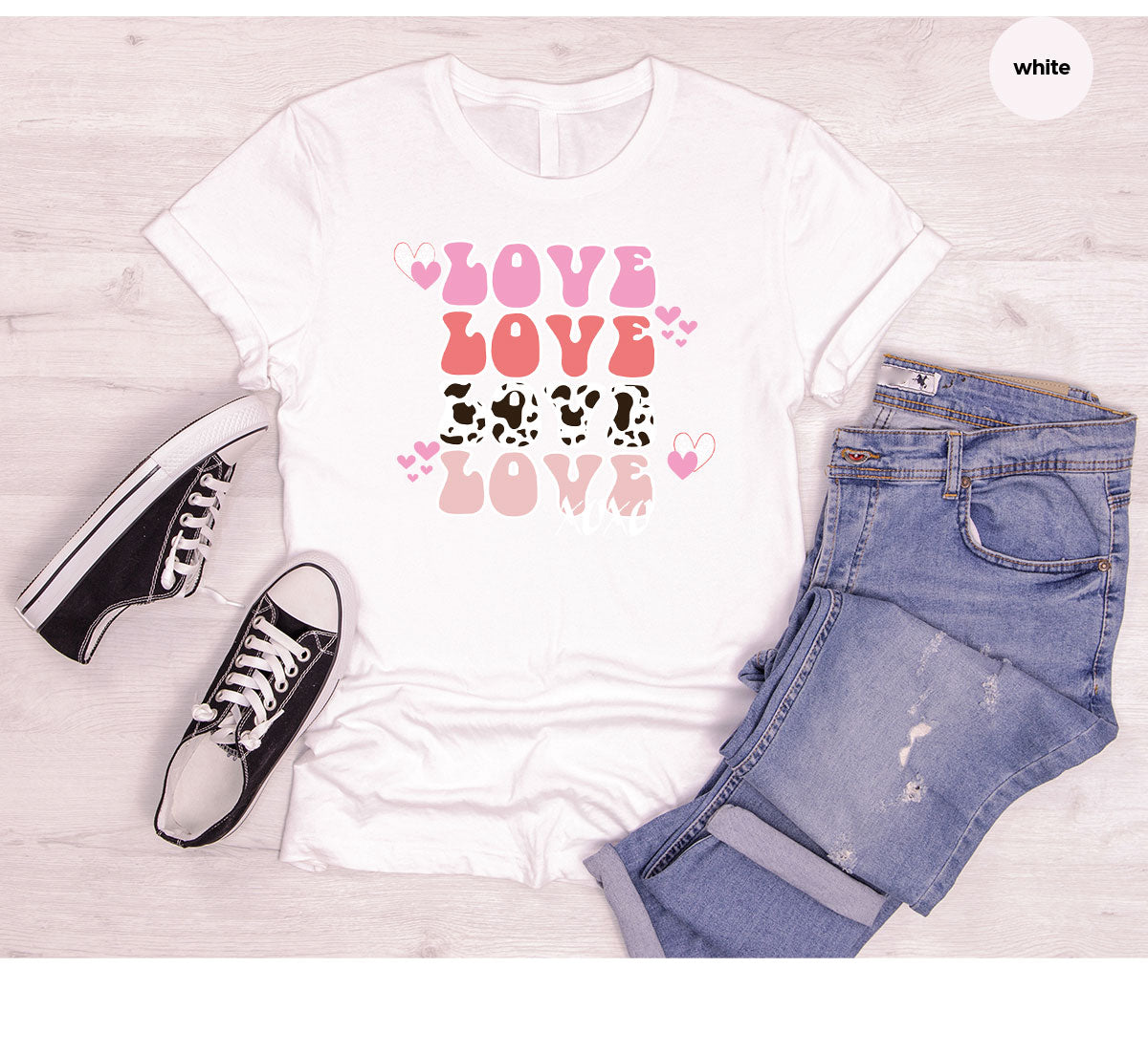 Love Shirt, Love Day T-Shirt, Valentine's Day Tee, 2023 Valentine's Day Gift