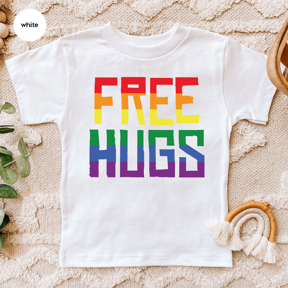 Cute LGBT Shirt, Free Hugs T-Shirt, Lovely Pride T-Shirt for LGBT