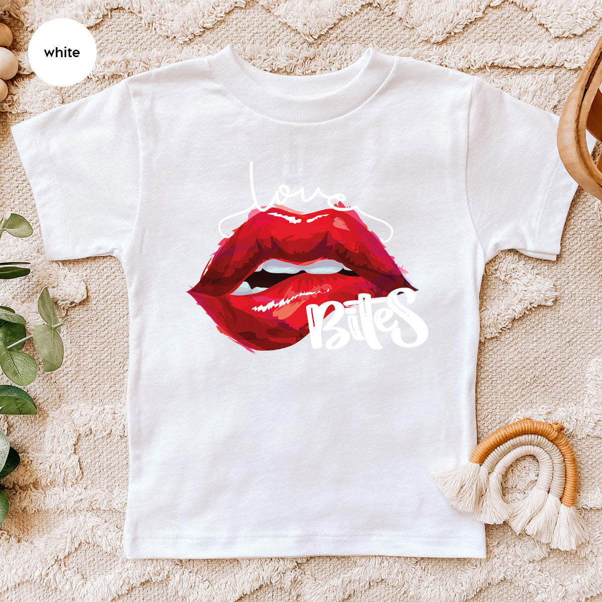 Cool Valentine's Day T-Shirt, Bite Shirt, Cute Lips Tee, Valentine Gift