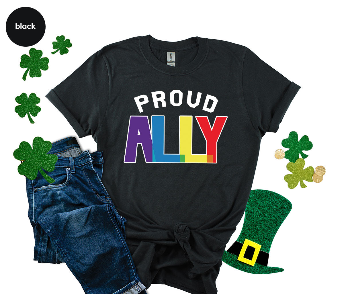 Proud Ally Shirt, LGBT Ally T-Shirt, LGBT Proud Tee