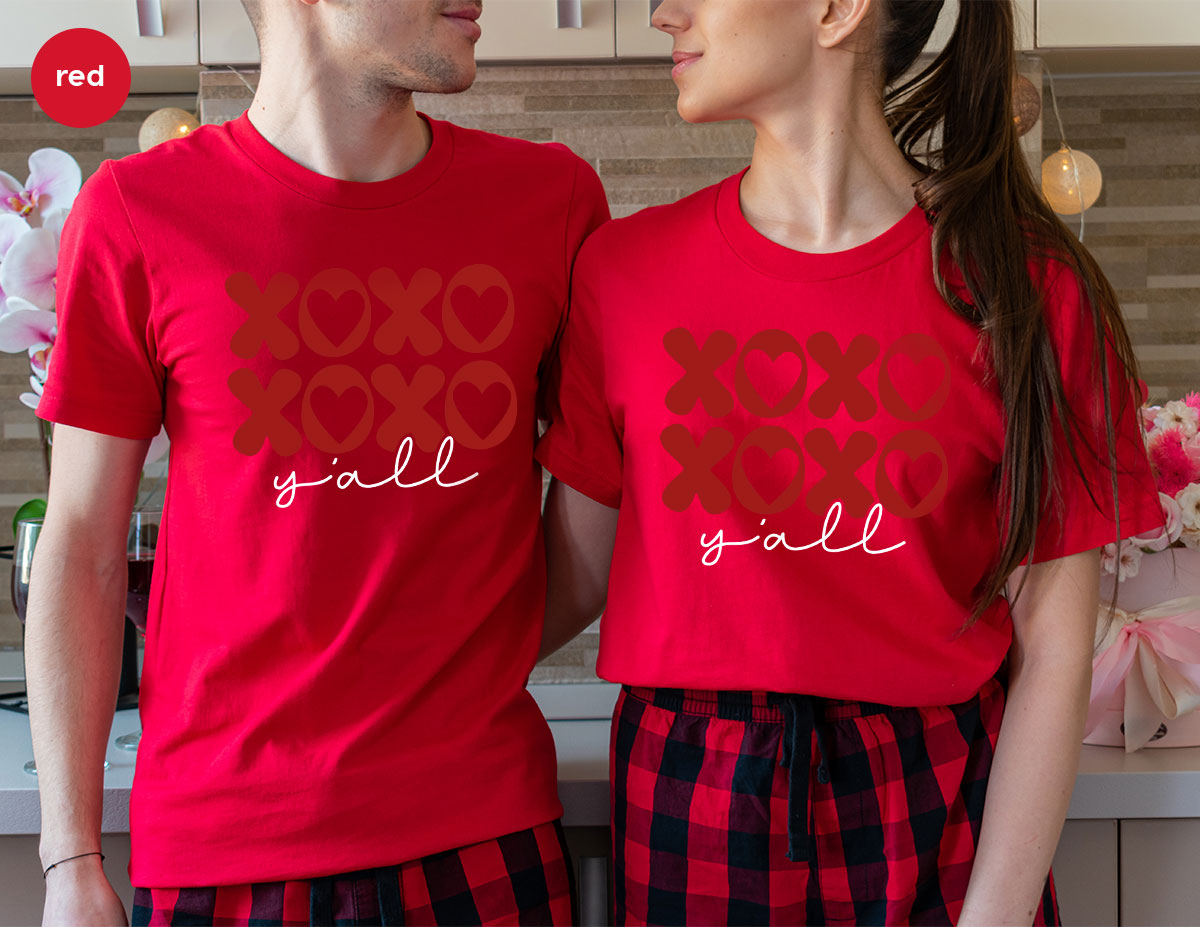XOXO Shirt, Love Shirt, Valentine's Day T-Shirt, Couple Match Shirt