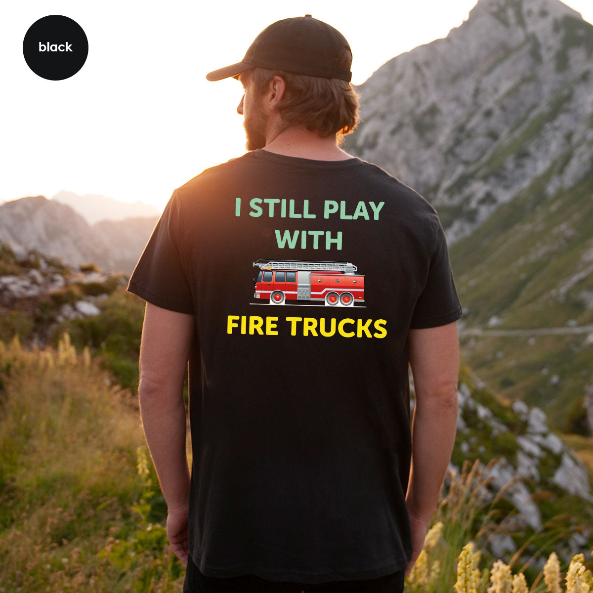 Fire Truck Shirt, Funny Fire Fighter T-Shirt, Fireman Tee