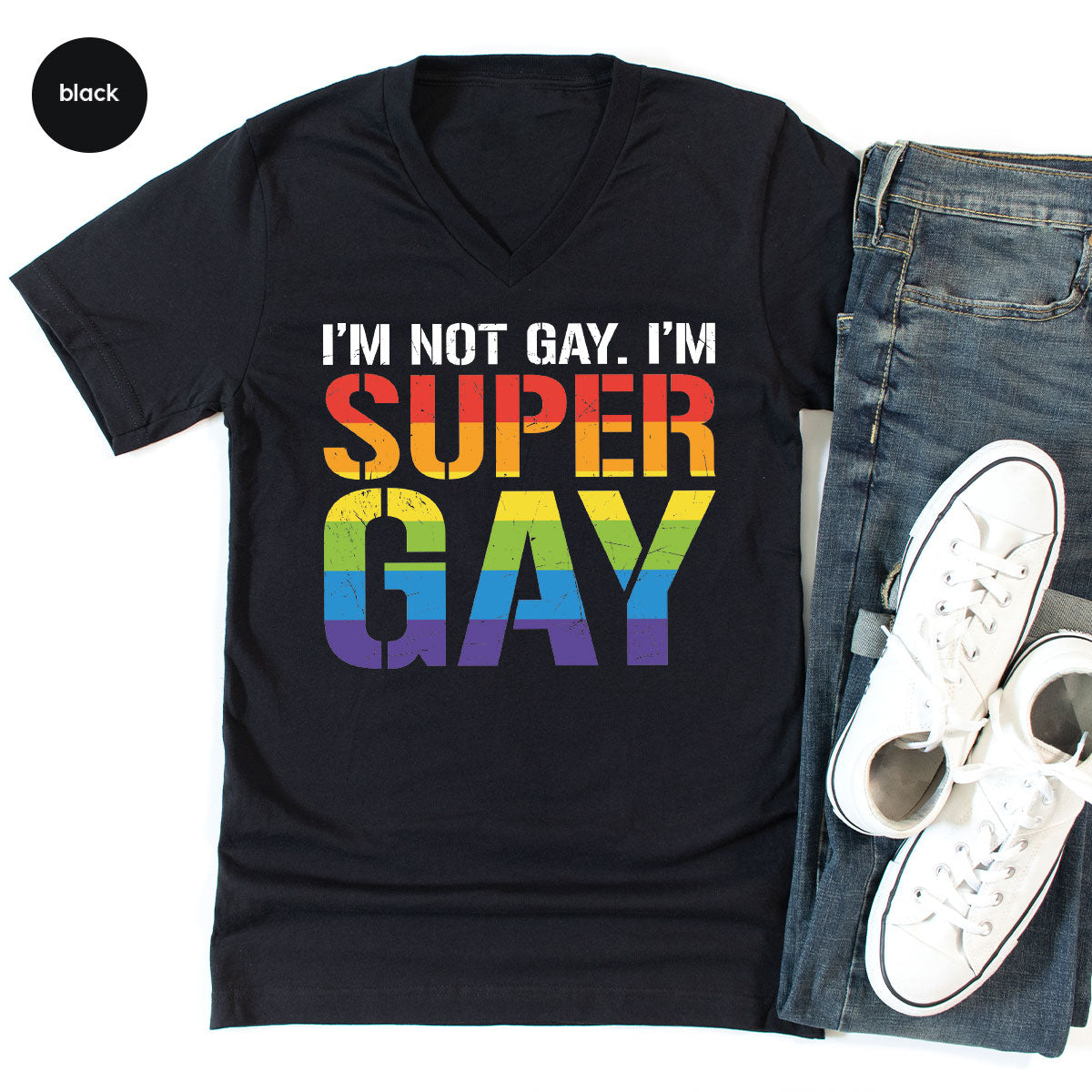 Super Gay Shirt, LGBT Power T-Shirt, Super Gay LGBT Tee