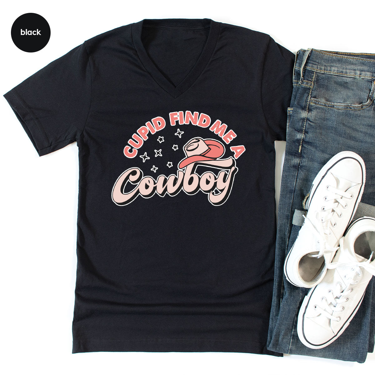 Cupid Find Me A Cowboy Shirt, Valentine Day Shirt, Cowboy Love T-Shirt