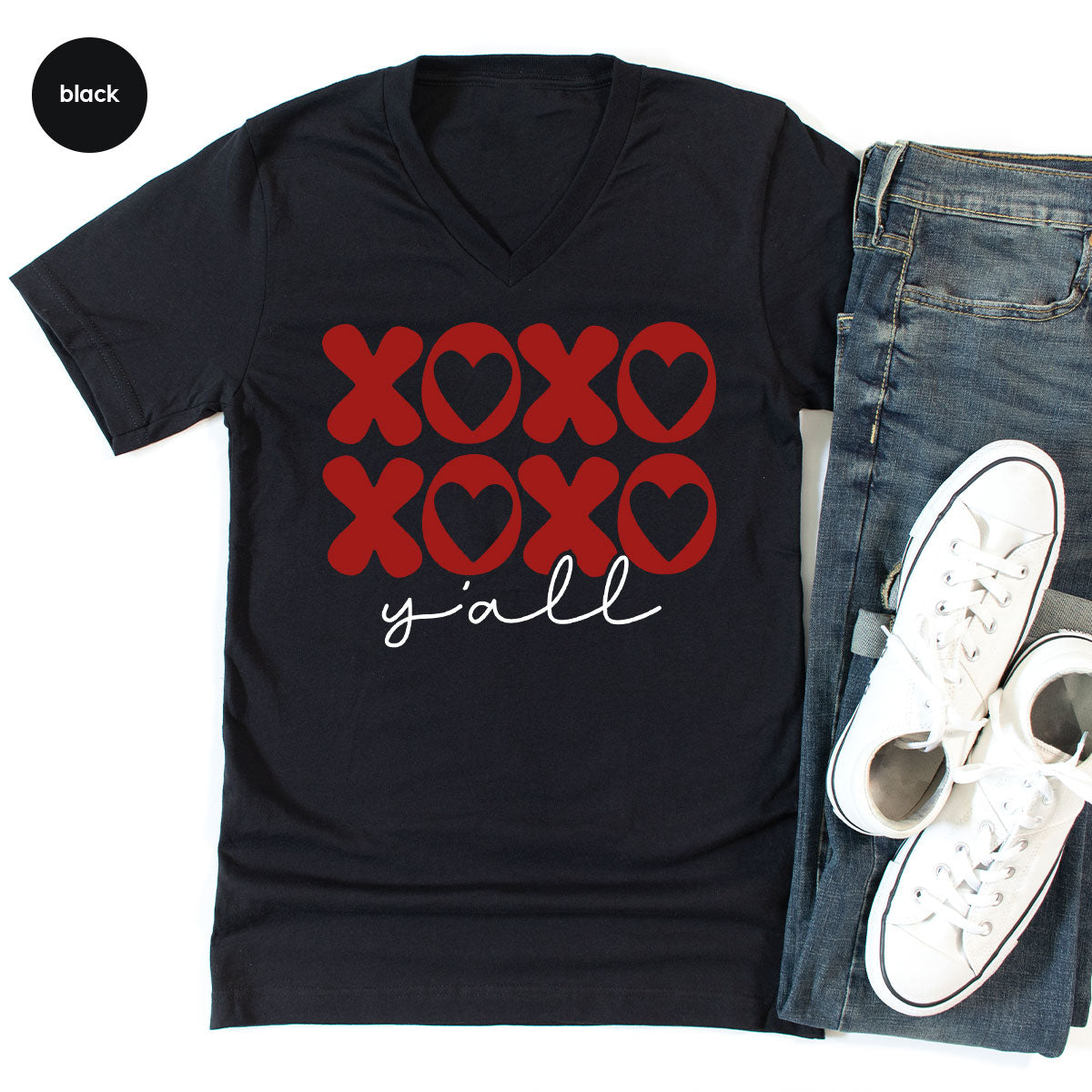 XOXO Shirt, Love Shirt, Valentine's Day T-Shirt, Couple Match Shirt