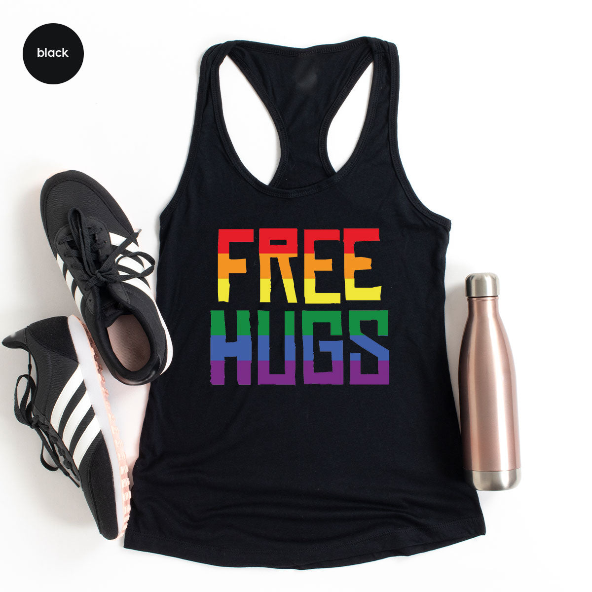 Cute LGBT Shirt, Free Hugs T-Shirt, Lovely Pride T-Shirt for LGBT