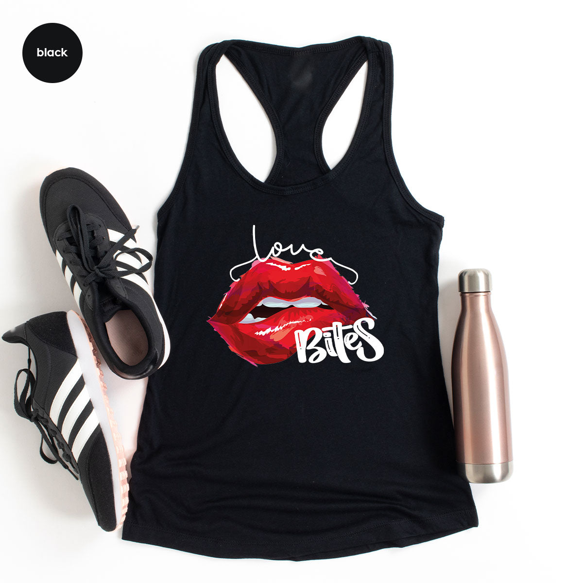 Cool Valentine's Day T-Shirt, Bite Shirt, Cute Lips Tee, Valentine Gift