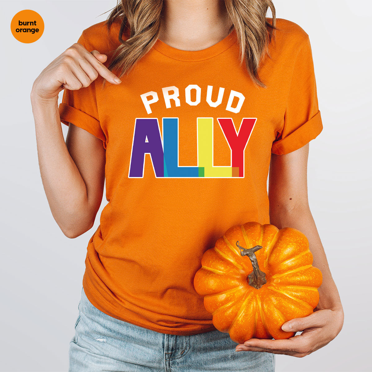 Proud Ally Shirt, LGBT Ally T-Shirt, LGBT Proud Tee